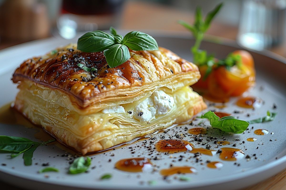 Comment concocter une entrée chic et économique : feuilleté de chèvre au basilic